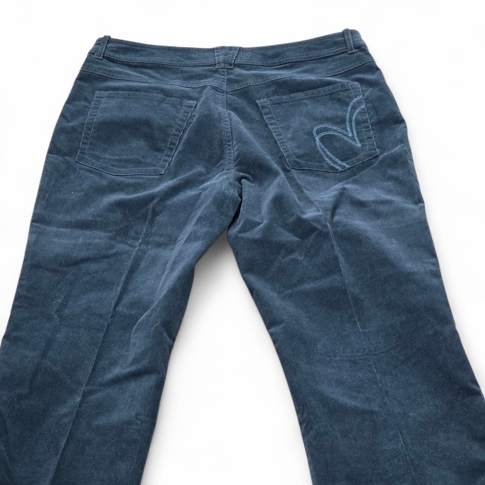 Per Una Deep Teal Women's Corduroy Boot Cut Pants UK 14 / US 10 - Picture 9 of 13